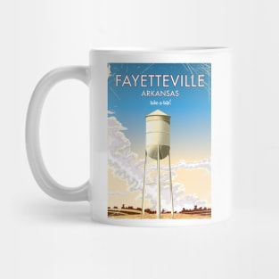 Fayetteville Arkansas Travel poster Mug